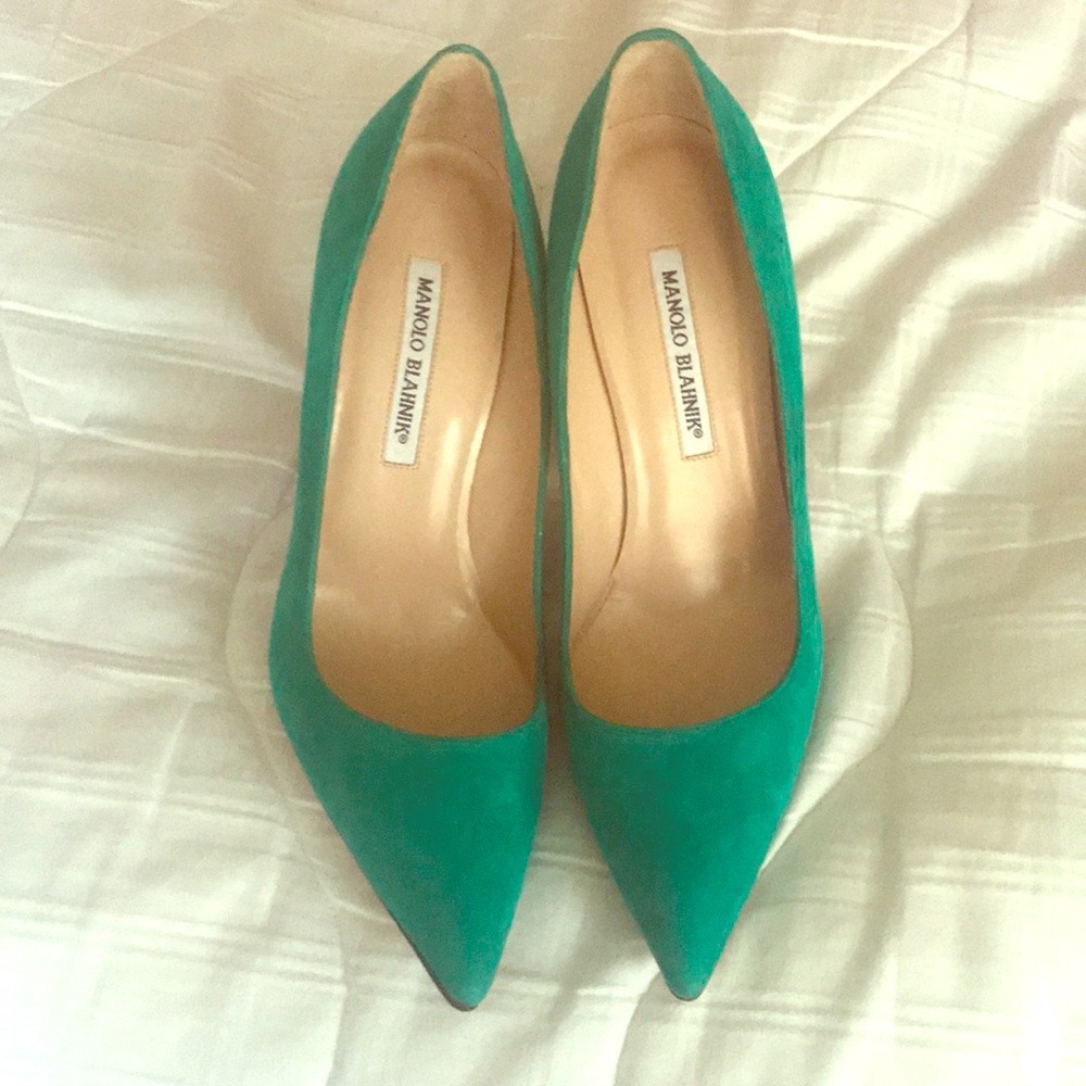Manolo Blahnik Suede Heels